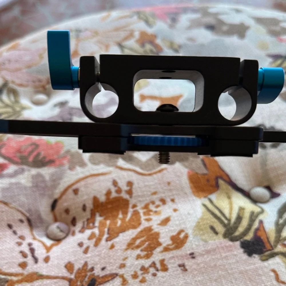 Black and Blue Camera Stabilizer